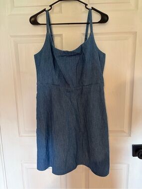 Old Navy Blue Textured Denim Top